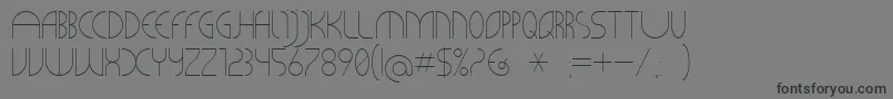 Шрифт CLiCHE 21 – чёрные шрифты на сером фоне