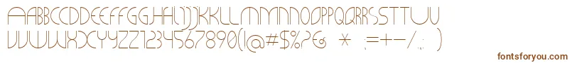 Шрифт CLiCHE 21 – коричневые шрифты на белом фоне