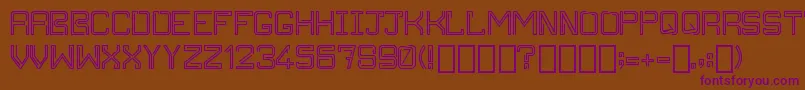 ClippersnipOffice Regular Font – Purple Fonts on Brown Background