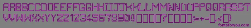 ClippersnipOffice Regular Font – Purple Fonts on Gray Background
