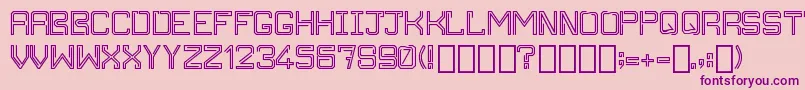 ClippersnipOffice Regular-Schriftart – Violette Schriften auf rosa Hintergrund