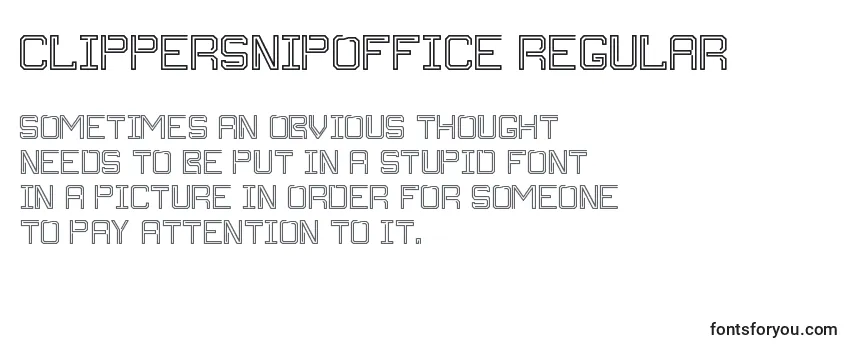 ClippersnipOffice Regular Font