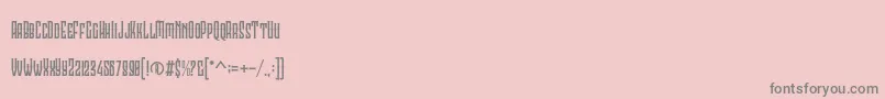 Шрифт Clobot light Personal Use – серые шрифты на розовом фоне