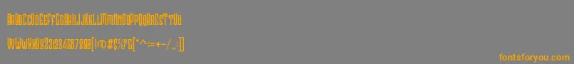 Clobot light Personal Use Font – Orange Fonts on Gray Background