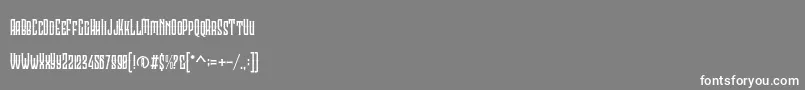 Clobot light Personal Use Font – White Fonts on Gray Background