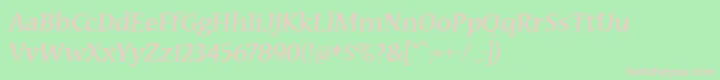 Cybatiqua Font – Pink Fonts on Green Background