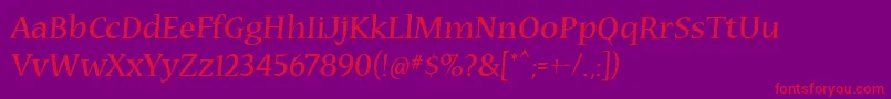 More about Cybatiqua Font Cybatiqua Font – Red Fonts on Purple Background