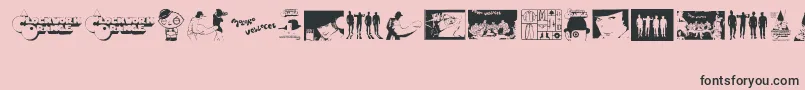 Clockwork Orange Font – Black Fonts on Pink Background