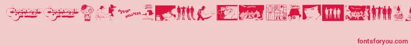 Clockwork Orange Font – Red Fonts on Pink Background
