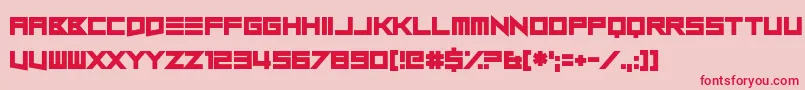 Close and Open Font – Red Fonts on Pink Background