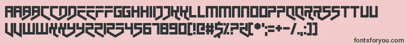 Closet Dwellers Font – Black Fonts on Pink Background