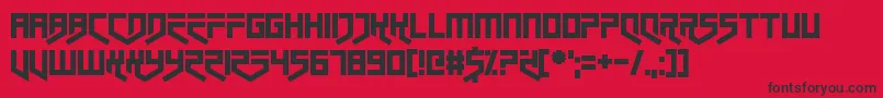 Closet Dwellers Font – Black Fonts on Red Background