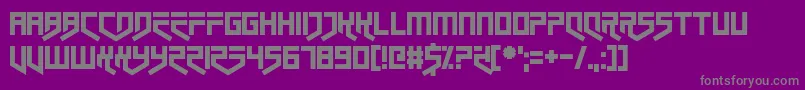 Closet Dwellers Font – Gray Fonts on Purple Background