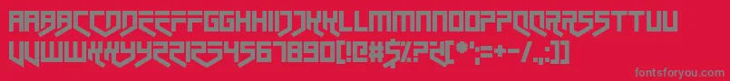 Closet Dwellers Font – Gray Fonts on Red Background