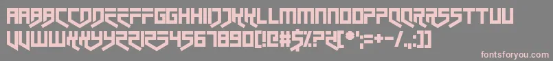 Police Closet Dwellers – polices roses sur fond gris