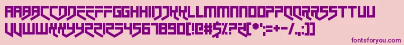 Closet Dwellers Font – Purple Fonts on Pink Background