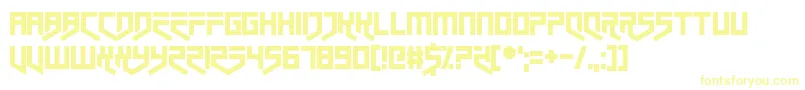 Closet Dwellers Font – Yellow Fonts on White Background