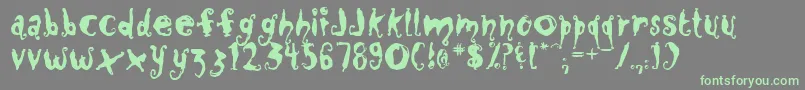 CLOSM   -Schriftart – Grüne Schriften auf grauem Hintergrund
