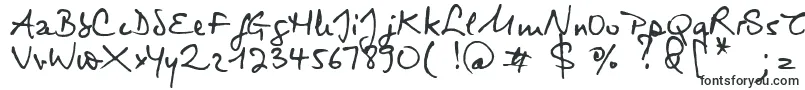 Шрифт Virginie – рукописные шрифты
