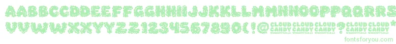 Cloud Candy Font – Green Fonts