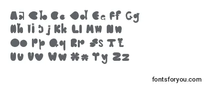 Überblick über die Schriftart Clover typeface bernadet livianey b  42413085