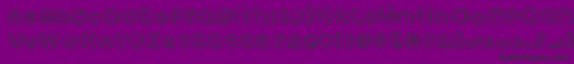 ClownShoes Font – Black Fonts on Purple Background