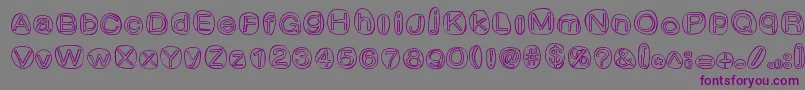 ClownShoes Font – Purple Fonts on Gray Background