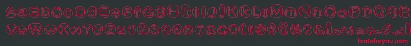 ClownShoes Font – Red Fonts on Black Background