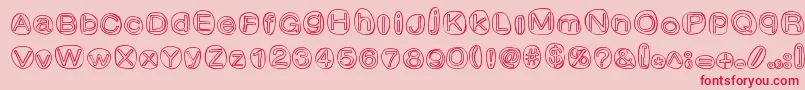 ClownShoes Font – Red Fonts on Pink Background
