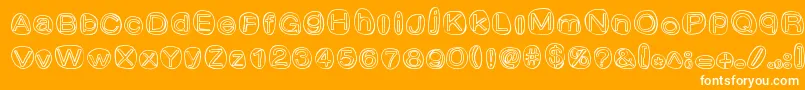 ClownShoes Font – White Fonts on Orange Background