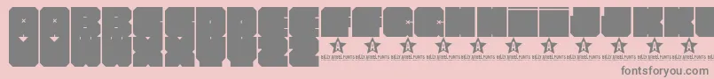 CLUBHtrl    Font – Gray Fonts on Pink Background