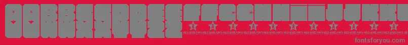 CLUBHtrl    Font – Gray Fonts on Red Background