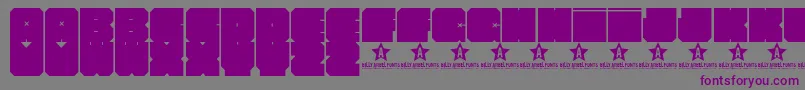 CLUBHtrl    Font – Purple Fonts on Gray Background