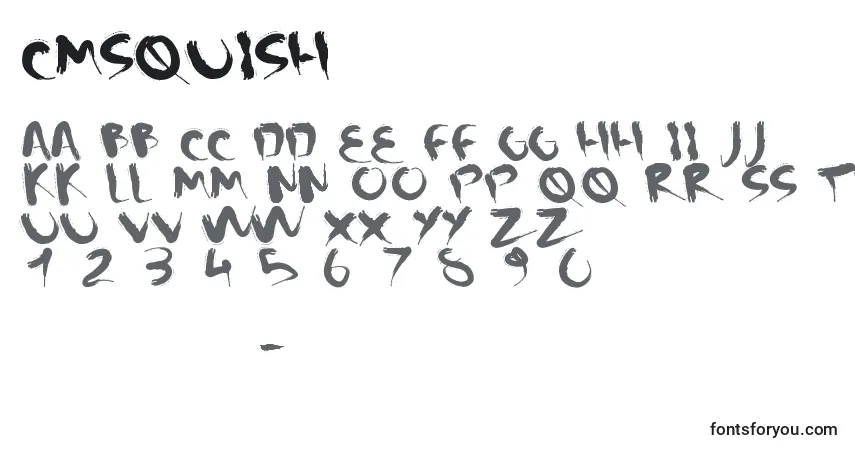 Шрифт CMSquish (123637) – алфавит, цифры, специальные символы