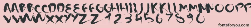 CMSquish Font – Black Fonts on Pink Background