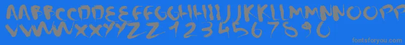 Шрифт CMSquish – серые шрифты на синем фоне