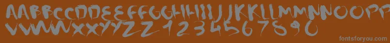 CMSquish Font – Gray Fonts on Brown Background