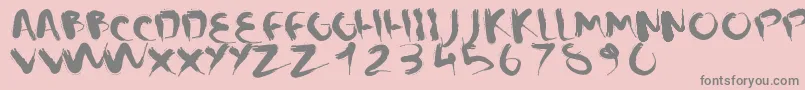 CMSquish Font – Gray Fonts on Pink Background