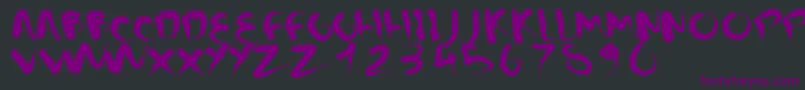 CMSquish Font – Purple Fonts on Black Background