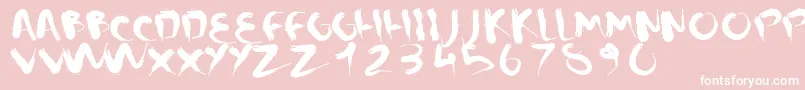 CMSquish Font – White Fonts on Pink Background
