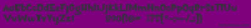 Cnossus Font – Black Fonts on Purple Background