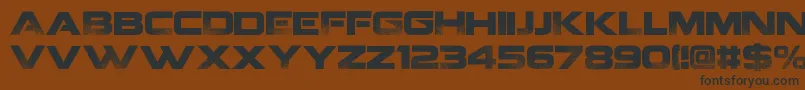 Coalition v2 -fontti – mustat fontit ruskealla taustalla