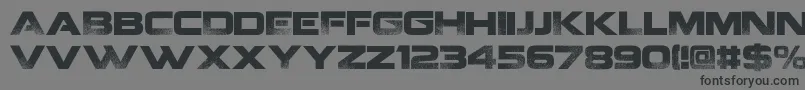 Coalition v2  Font – Black Fonts on Gray Background