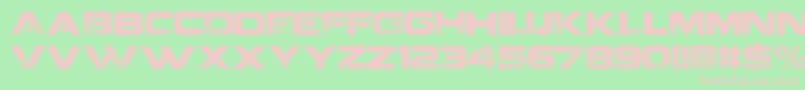 Coalition v2  Font – Pink Fonts on Green Background