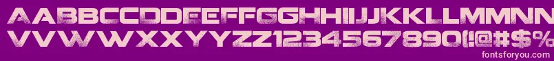 fuente Coalition v2  – Fuentes Rosadas Sobre Fondo Morado