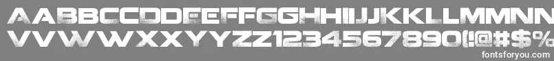 フォントCoalition v2  – 灰色の背景に白い文字