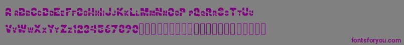 Шрифт ChuaFont – фиолетовые шрифты на сером фоне