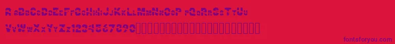 ChuaFont Font – Purple Fonts on Red Background