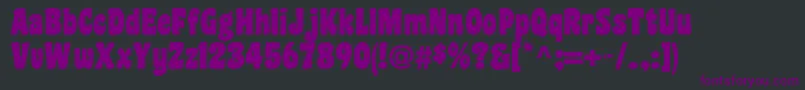 Шрифт COASBL   – фиолетовые шрифты на чёрном фоне