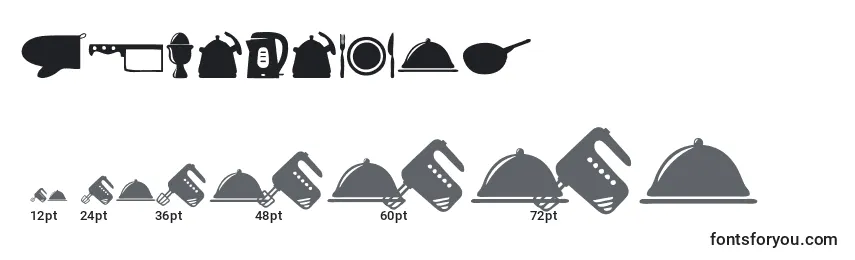 Cocinitas Font Sizes
